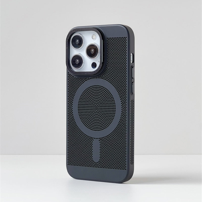 iPhone 11 Series Heat Dissipation Breathable Cooling Case With Camera Bumper