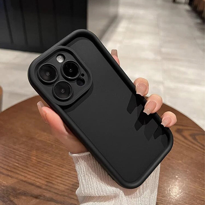 iPhone 14 Series Round Frame Silicone Case With Camera Protection
