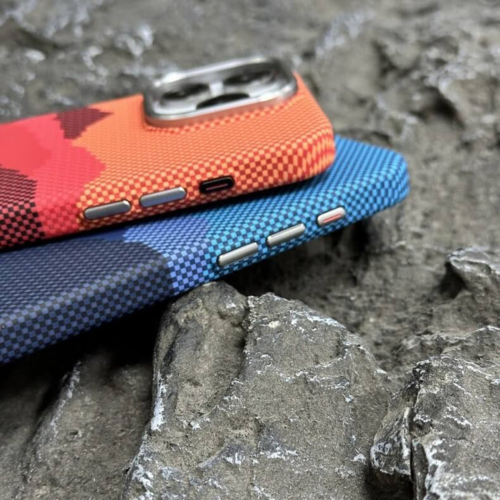 iPhone Series Aramid Carbon Fiber Attractive Case With Camera Bumper