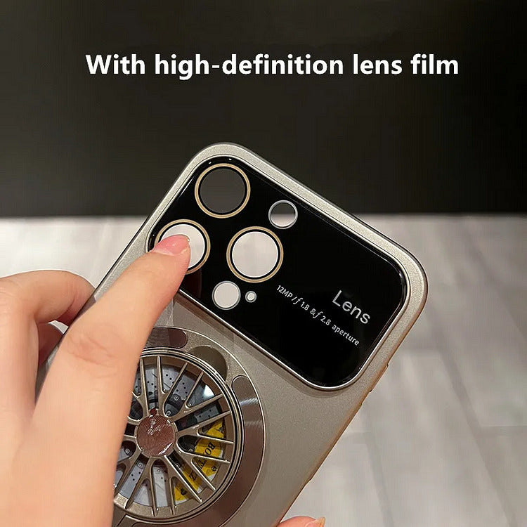 iPhone Series Gyroscope Rotation Magnetic Stand Case With Camera Protection