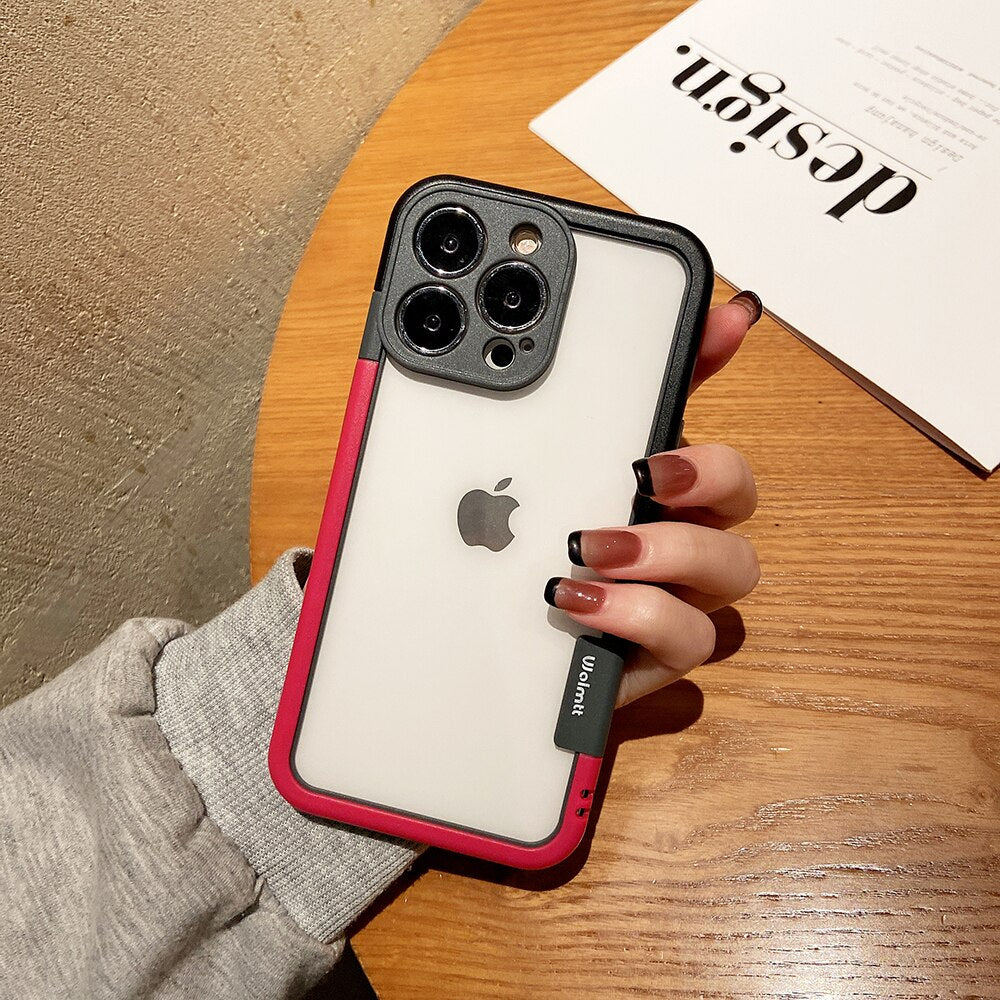 iPhone Series Soft TPU Bumper Frame Edge Protection Case With Camera Protection
