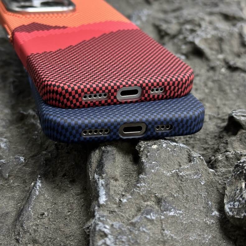 iPhone 13 Series Aramid Carbon Fiber Attractive Case With Camera Bumper