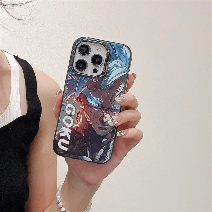 iPhone Series One Piece Goku Anime Case With Camera Bumper