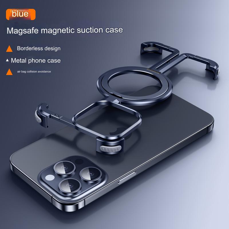 iPhone Series Magsafe Wireless Charging Ring Holder Frameless Case