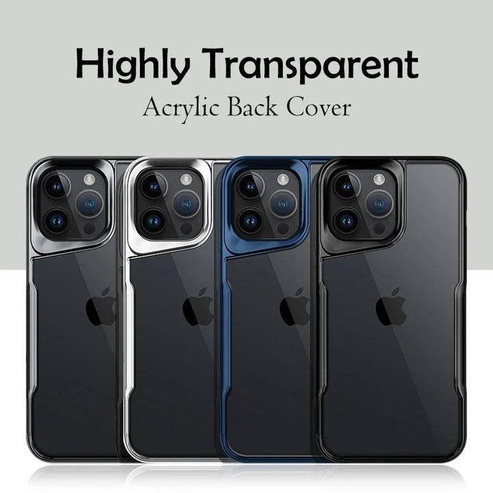 iPhone 15 Series Luxury Transparent Acrylic Back Case