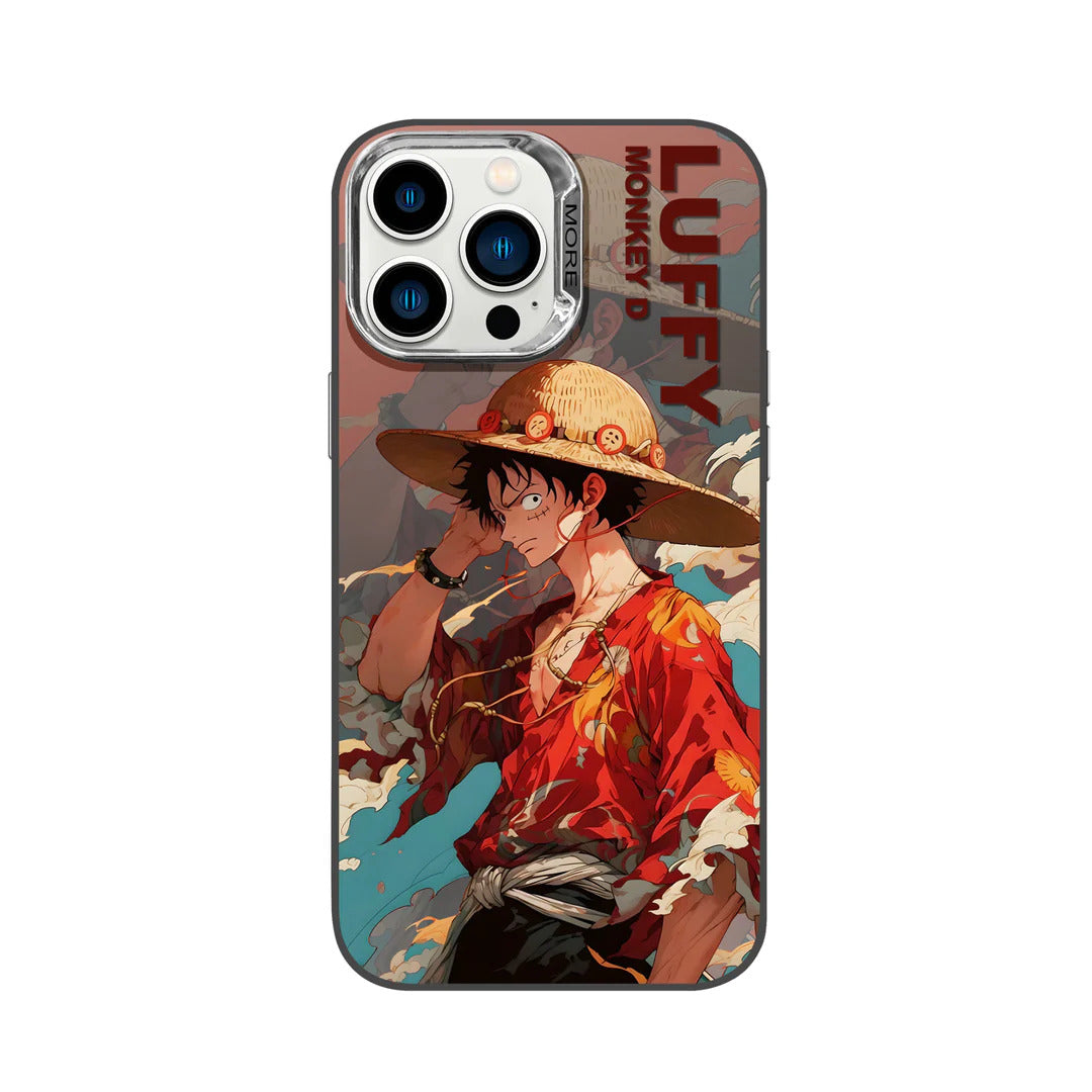 iPhone 13 Series One Piece Luffy Anime Case With Camera Bumper