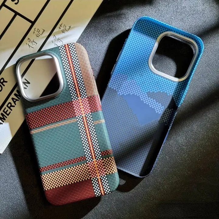 iPhone Series Carbon Fiber Attractive Case With Camera Bumper