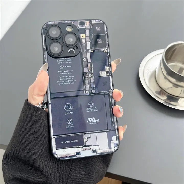 iPhone 15 Series Inside Motherboard Circuit Board Case With Camera Protection