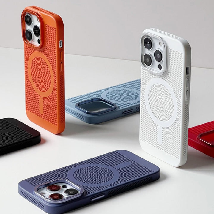 iPhone 11 Series Heat Dissipation Breathable Cooling Case With Camera Bumper