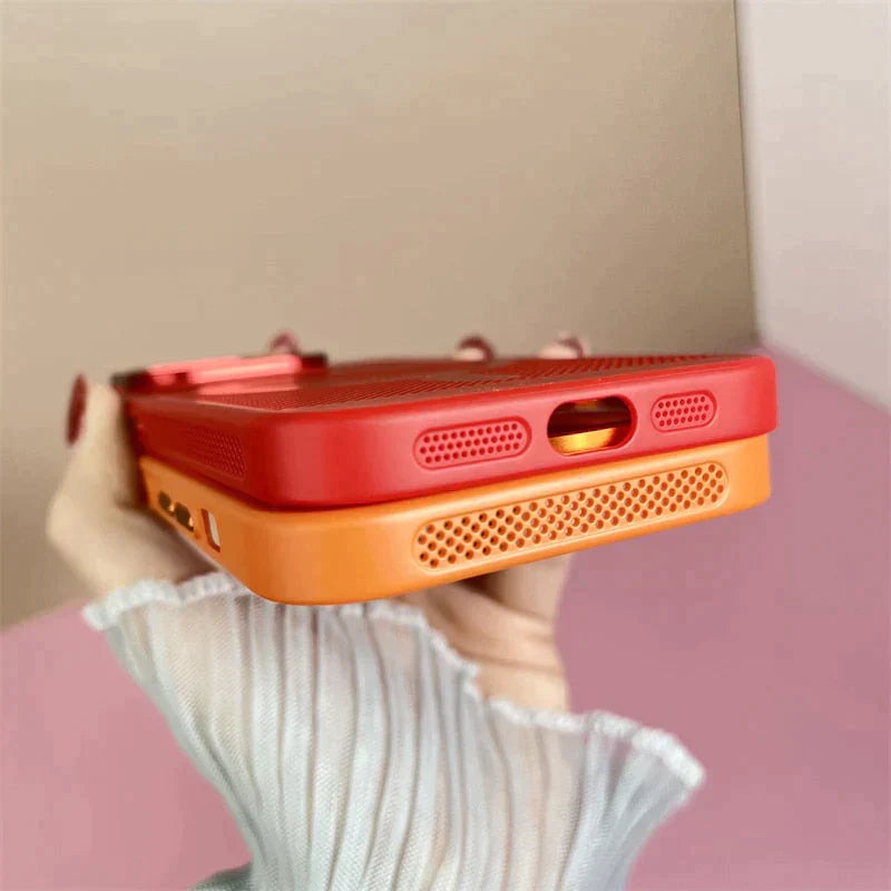 iPhone 11 Series Heat Dissipation Breathable Cooling Case With Camera Bumper