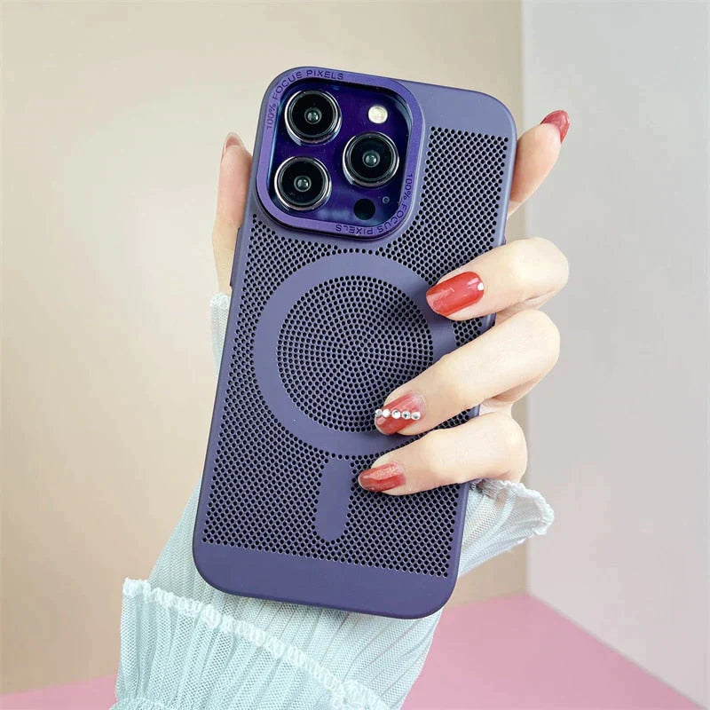 iPhone 11 Series Heat Dissipation Breathable Cooling Case With Camera Bumper