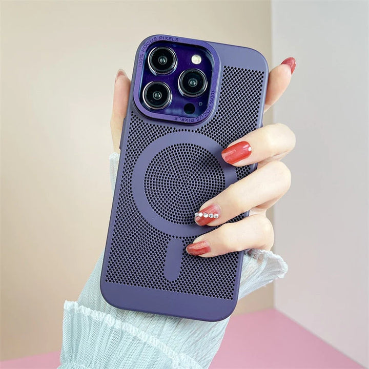 iPhone 14 Series Heat Dissipation Breathable Cooling Case With Camera Bumper