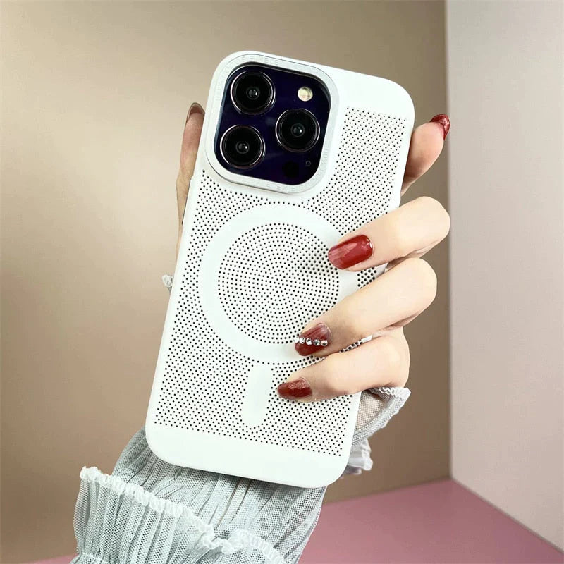 iPhone 11 Series Heat Dissipation Breathable Cooling Case With Camera Bumper