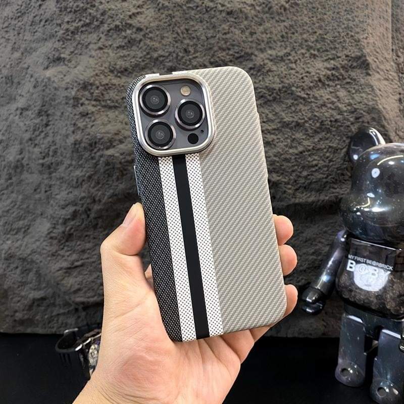 iPhone Series LuxoLife Carbon Fiber Attractive Case With Camera Bumper