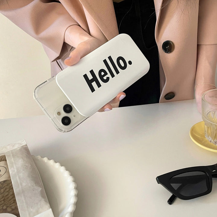 iPhone 14 Series Hello Style Camera Case With Sliding Protection