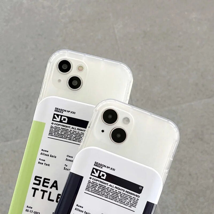 iPhone Series Ticket Style Camera Case With Sliding Protetction