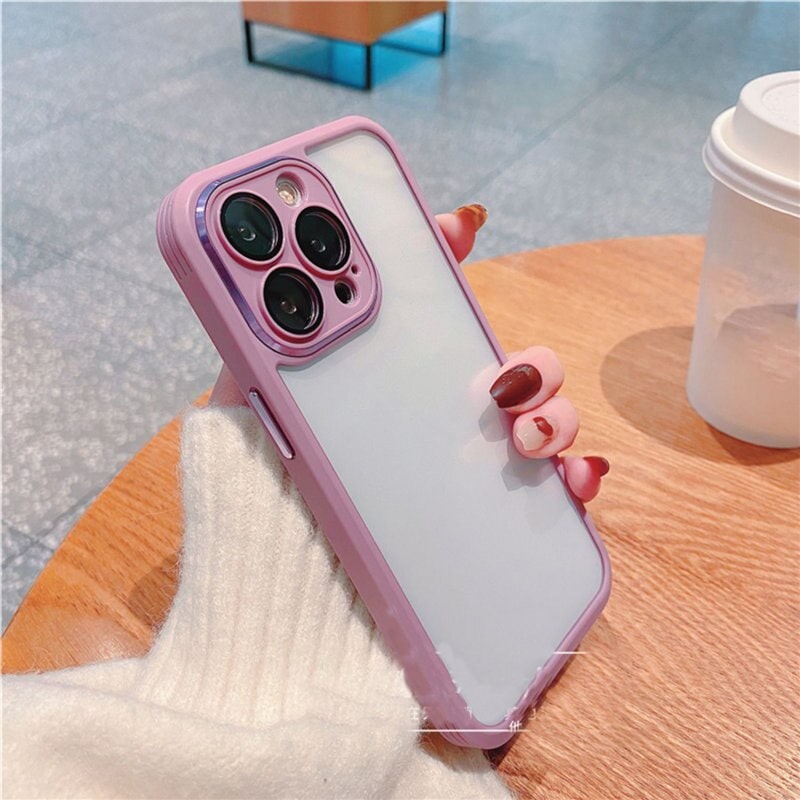 iPhone 14 Series Bumper Camera Protection with Luxury Metal Frame Case