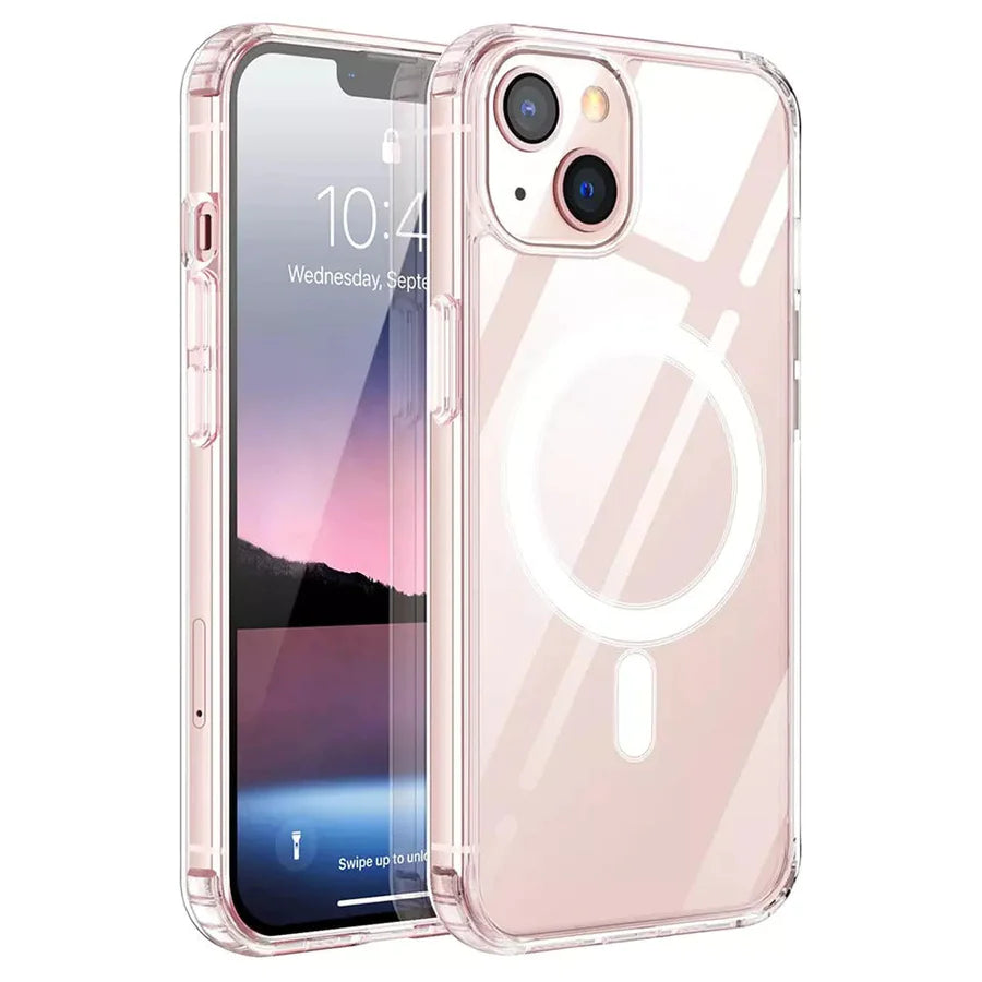 iPhone 14 Series Magsafe Transparent Shockproof Clear Case