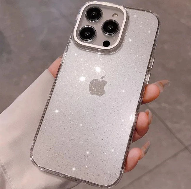 iPhone 14 Series Luxury Bling Glitter Bumper Clear Case