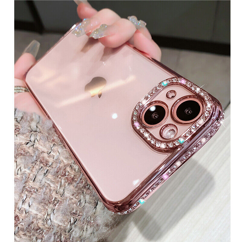 iPhone 14 Series Luxury Bling Diamond Clear Case Cover